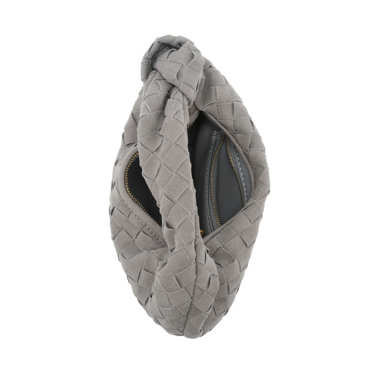 Luxe Weave Wildlederhandtasche