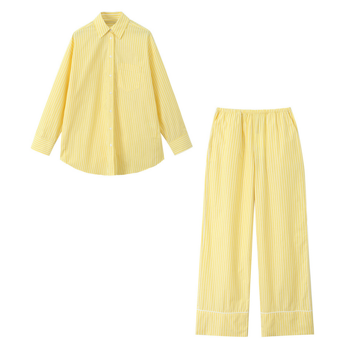 Limona - Zweiteiliges Set aus Oversize-Hemd & Hose