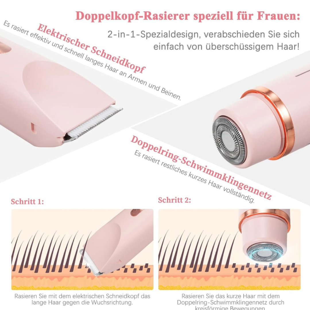 "GlamGroom" - 2-in-1 Rasierer